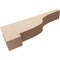 Ekena Millwork 6"W x 36"D x 12"H Thin Newport Rough Cedar Woodgrain TimberThane Corbel, Primed Tan CORUR06X36X12NEWRCPR - alternate 5
